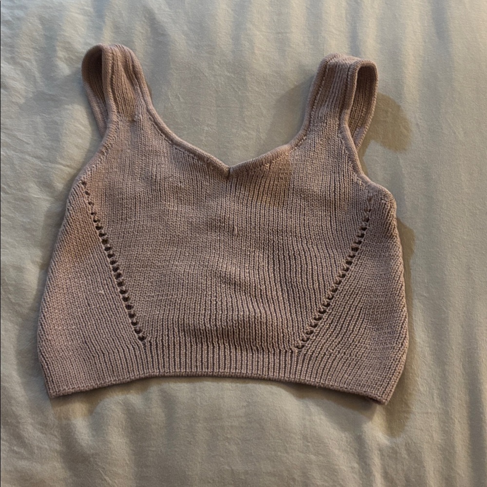 Miou Muse brown knitted tank